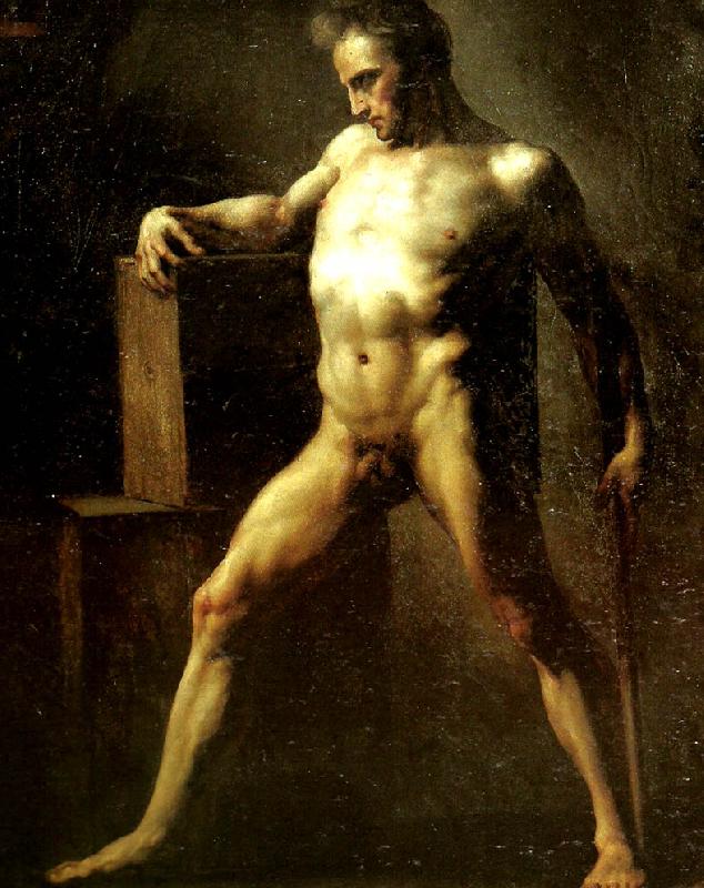 Theodore   Gericault academie d'homme oil painting image